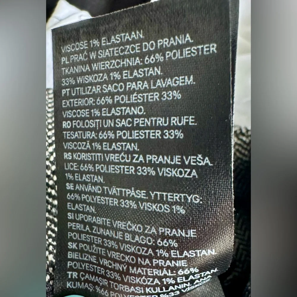 NWT H&M Pencil Skirt Women 4 Black Gray Knee Length Office Career Academia - Picture 13 of 13